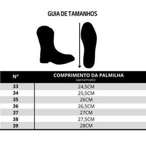 Bota Texana Feminina Goyazes Ortopédica + 3 Brindes: Chápeu Goyazes + Bolsa e Cinto de Couro Bovino