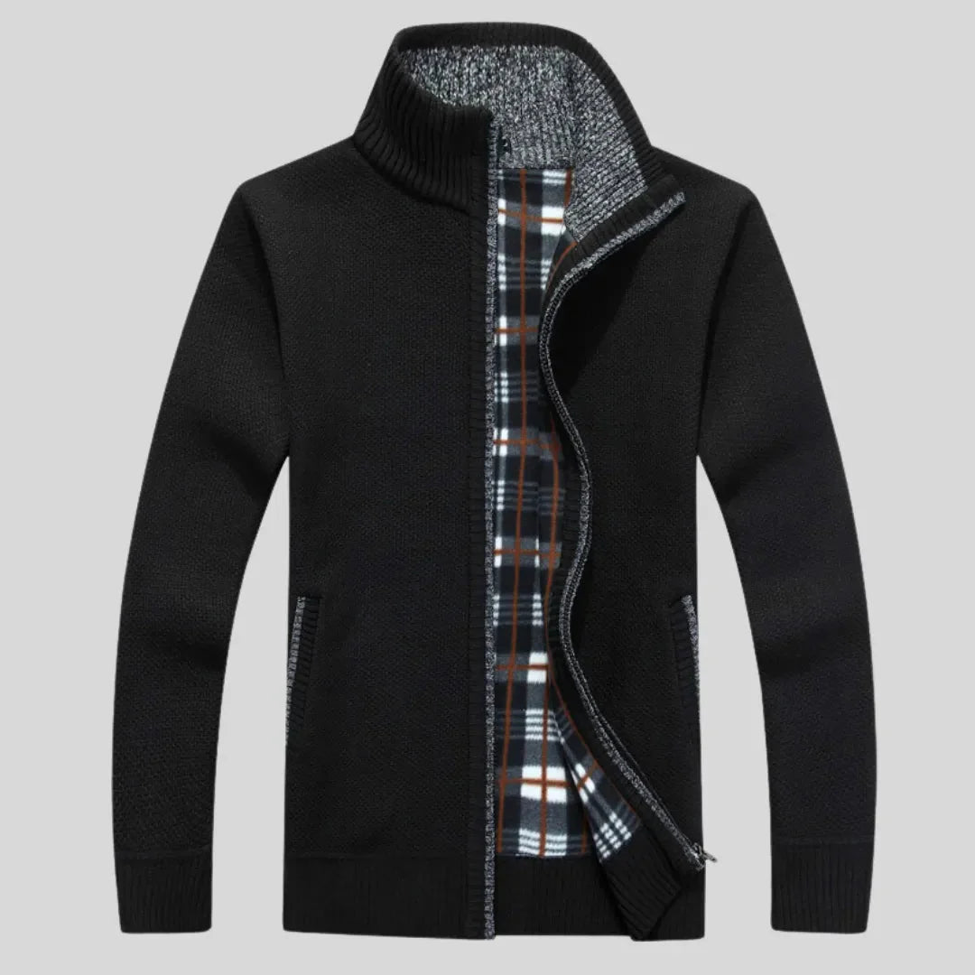 Jaqueta Masculina Tricot Slim Fit