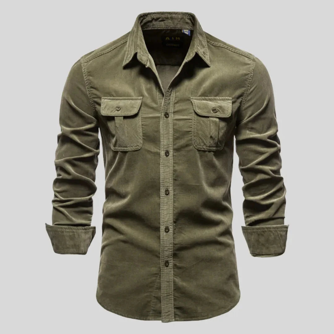 Camisa Masculina Com Textura Adventure