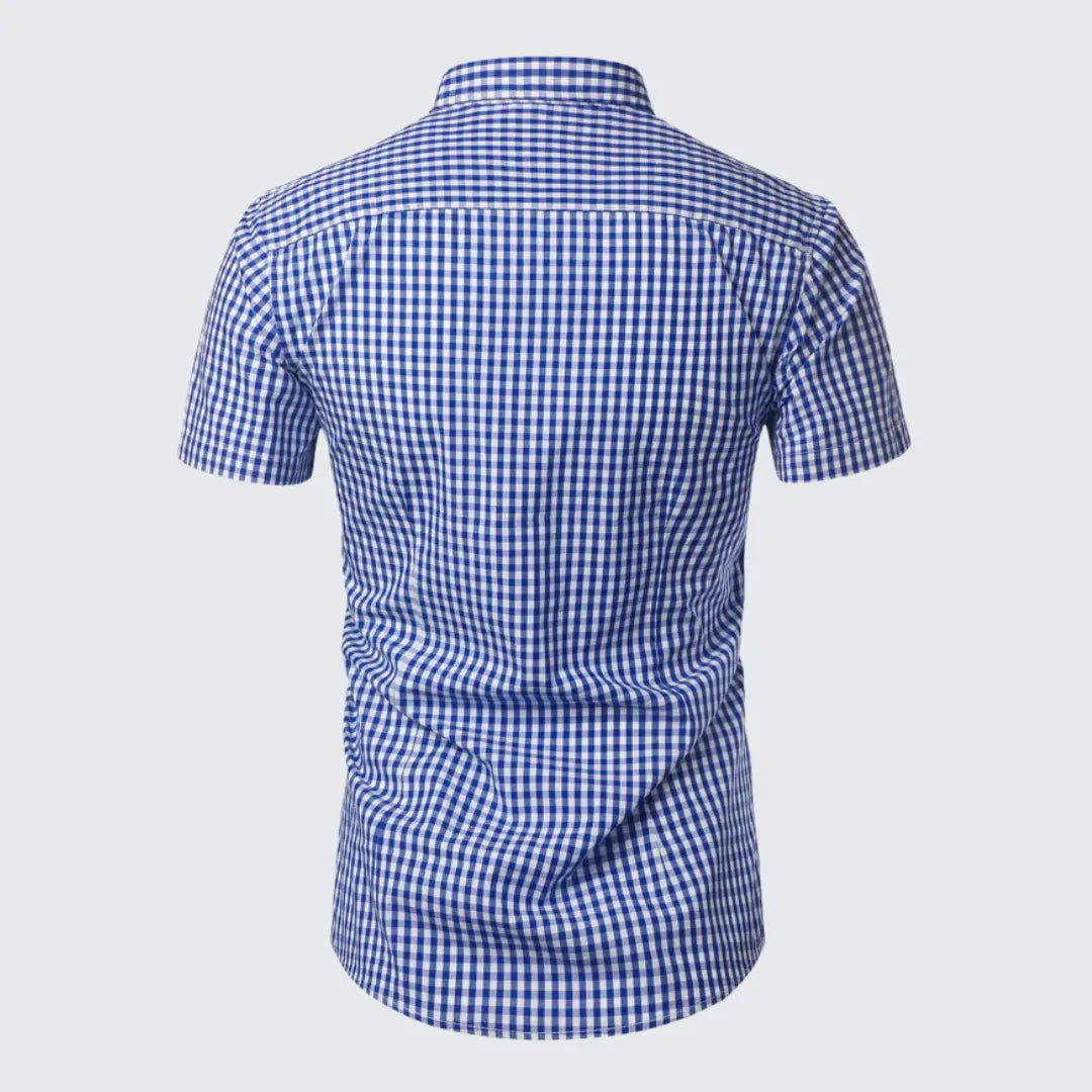 Camisa Masculina Manga Curta Xadrez